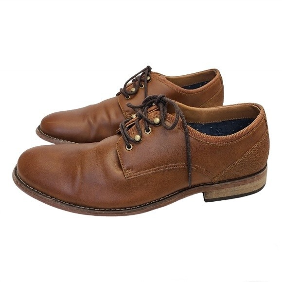 Hawker Rye Porewia Speed Lace Derby Brown Mens Dress Shoe 11 - Picture 3 of 16